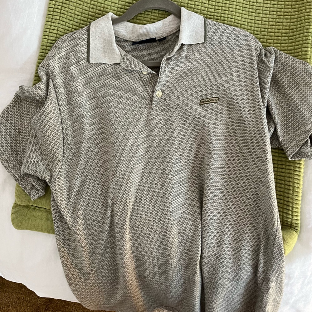 Billabong Tan + Olive Knit Polo